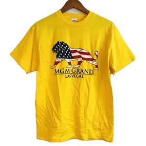 MGM Grand Las Vegas Vintage Yellow Mens T Shirt